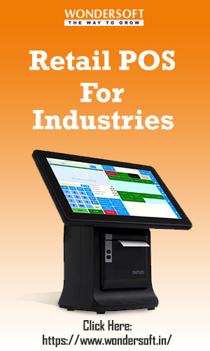 A Retail POS System On Display With Text That Shows Retail POS For Industries.