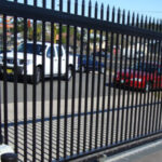 An Image of Steel Automatic Open Gate Sliding For Common Car Parking Area - Commercial Purpose.